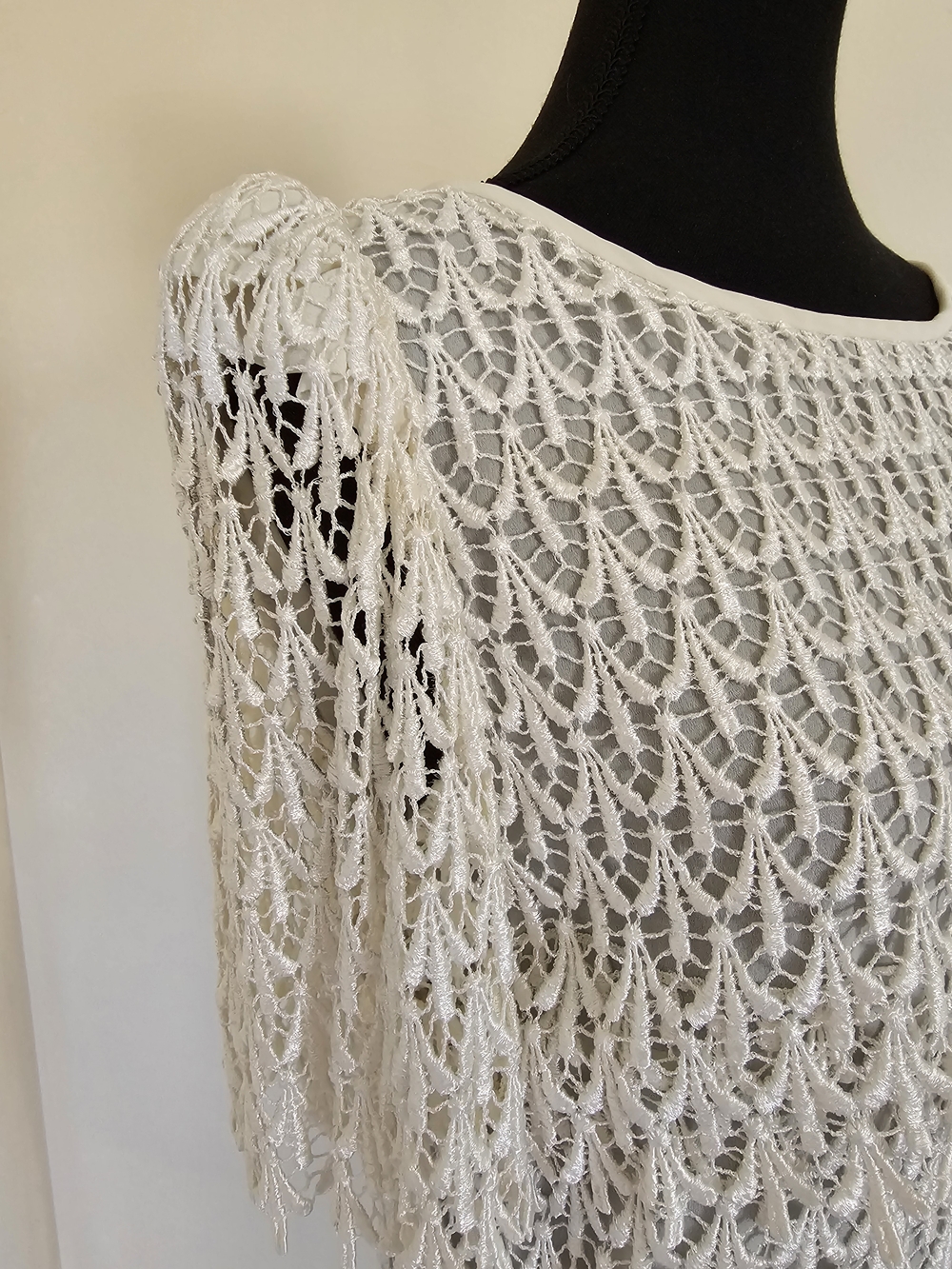 VINTAGE 1970's Crochet Flapper-style Dress